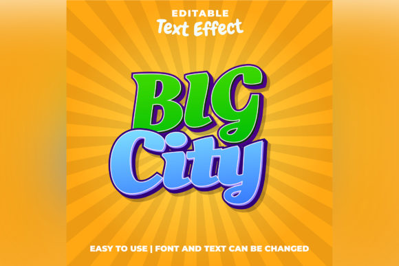 Big City Editable Game Logo Text Effect: Instant Urban Edge