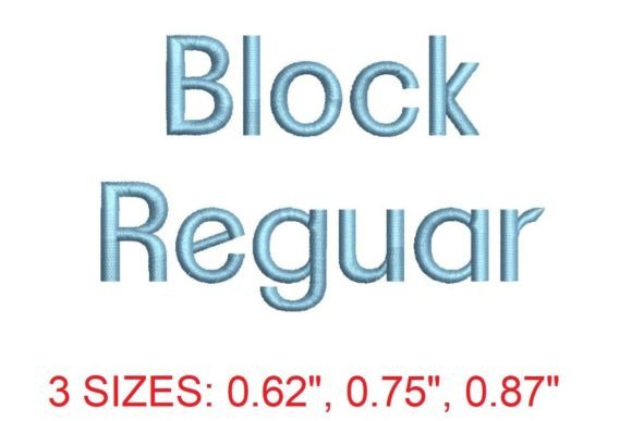 Block Regular Embroidery Font: The Clean Choice for Machine Stitching