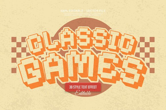 Classic Game Pixel 3D Style Text Effect: Your Retro Design Secret Weapon
