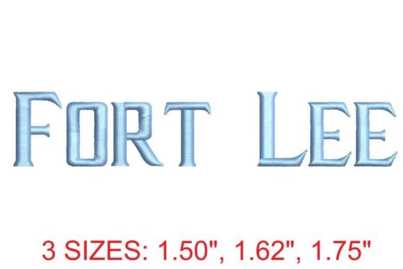 Fort Lee Embroidery Font: Crafting Elegance with Precision