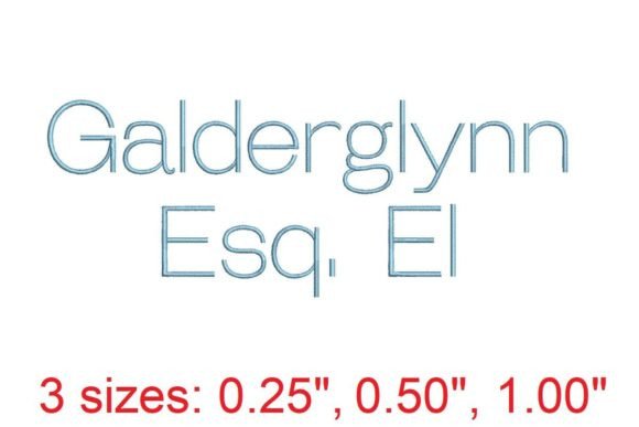 Galderglynn ESQ EL Embroidery Font: A Designer's Perspective