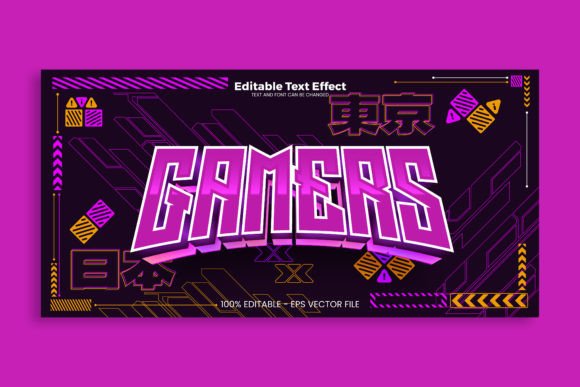 Game Editable Sci-fi Text Effect: A Modern Design Asset