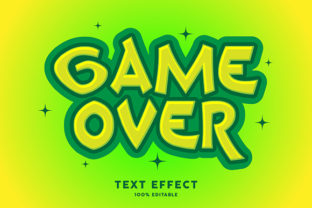 Game Over Cartoon Style: A Text Effect for Bold Designs