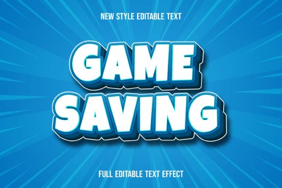 Game Saving Text Effects: Elevate Your Designs with Vector Flexibility