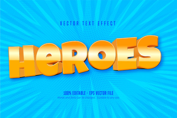 Heroes Text: Game Style Text Effect for Dynamic Design
