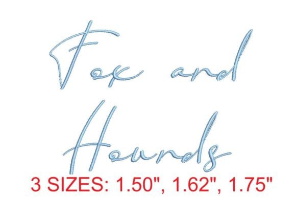 Mastering Embroidery: The Fox and Hounds Font Collection
