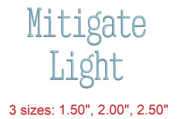 Mitigate LT Embroidery Font: Elevating Your Stitched Projects