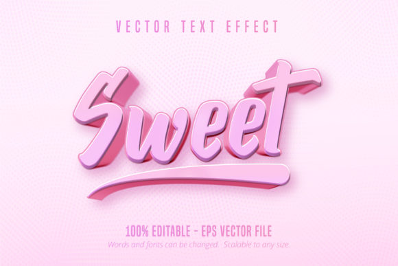 Sweet Text, Game Styletext Effect: A Dynamic Font Effect for Bold Branding